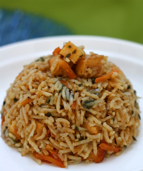 Indo Chinese Paneer Rice